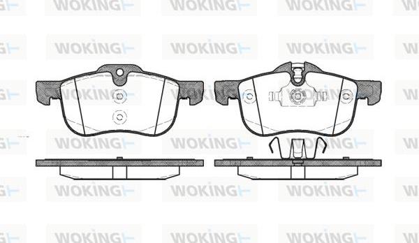 Woking P6193.00 - Bremžu uzliku kompl., Disku bremzes autodraugiem.lv