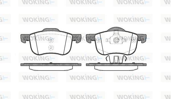 Woking P6133.00 - Bremžu uzliku kompl., Disku bremzes autodraugiem.lv