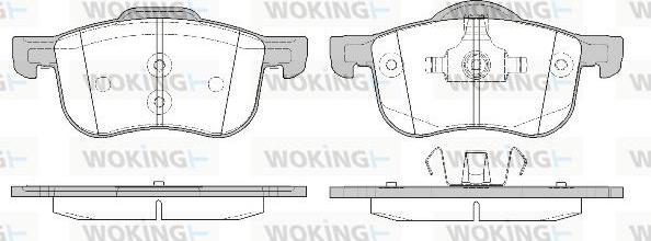 Woking P6133.10 - Bremžu uzliku kompl., Disku bremzes autodraugiem.lv