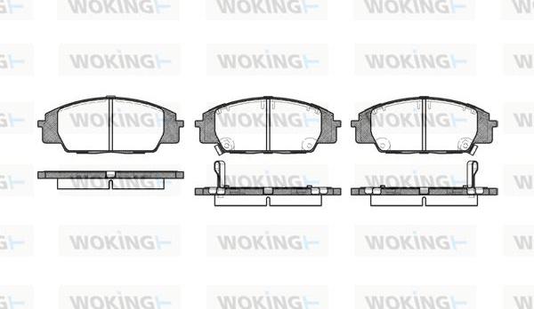 Woking P6353.02 - Bremžu uzliku kompl., Disku bremzes autodraugiem.lv