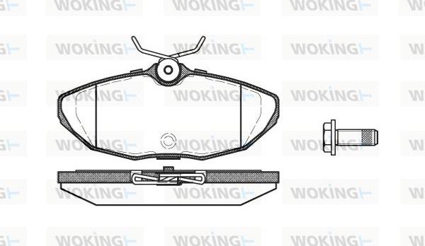 Woking P6323.00 - Bremžu uzliku kompl., Disku bremzes autodraugiem.lv