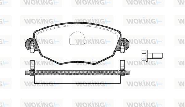 Woking P6763.00 - Bremžu uzliku kompl., Disku bremzes autodraugiem.lv