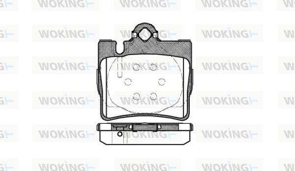 Woking P6703.00 - Bremžu uzliku kompl., Disku bremzes autodraugiem.lv