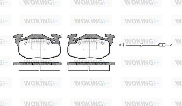 Woking P0923.96 - Bremžu uzliku kompl., Disku bremzes autodraugiem.lv