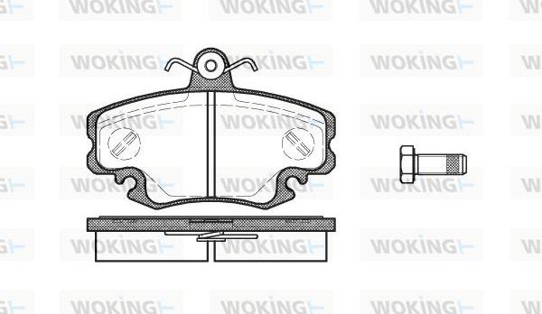 Woking P0413.10 - Bremžu uzliku kompl., Disku bremzes autodraugiem.lv