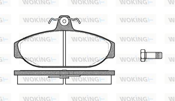 Woking P0563.00 - Bremžu uzliku kompl., Disku bremzes autodraugiem.lv