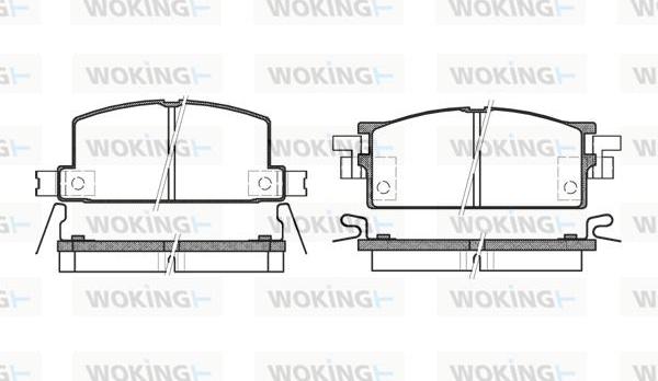 Woking P0533.04 - Bremžu uzliku kompl., Disku bremzes autodraugiem.lv