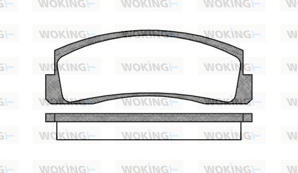 Woking P0033.00 - Bremžu uzliku kompl., Disku bremzes autodraugiem.lv