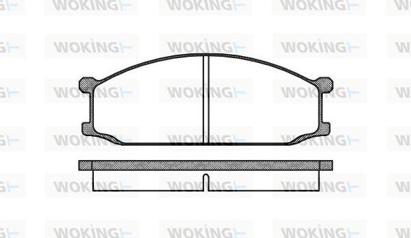 Woking P0363.00 - Bremžu uzliku kompl., Disku bremzes autodraugiem.lv