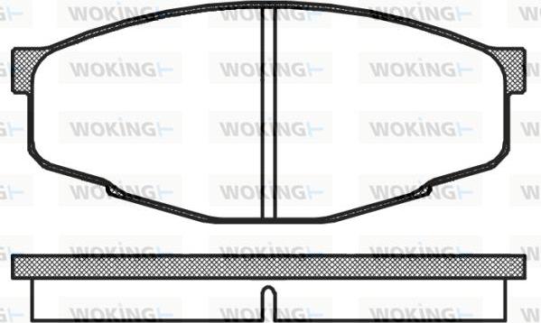 Woking P0333.10 - Bremžu uzliku kompl., Disku bremzes autodraugiem.lv