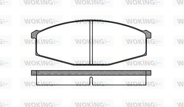 Woking P0293.00 - Bremžu uzliku kompl., Disku bremzes autodraugiem.lv