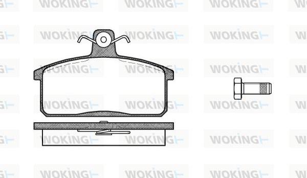 Woking P0283.40 - Bremžu uzliku kompl., Disku bremzes autodraugiem.lv