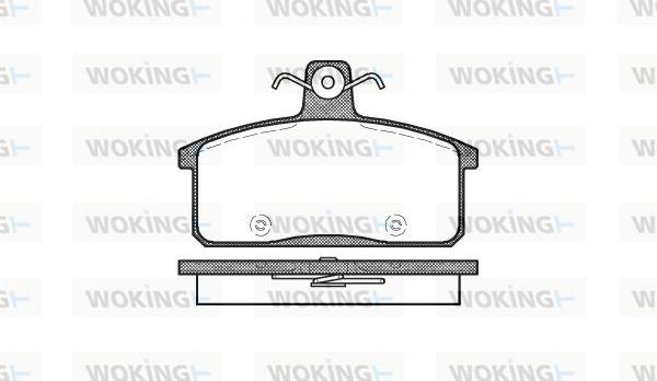 Woking P0283.50 - Bremžu uzliku kompl., Disku bremzes autodraugiem.lv