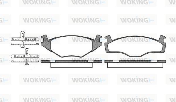 Woking P0713.60 - Bremžu uzliku kompl., Disku bremzes autodraugiem.lv