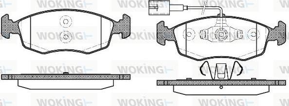 Woking P0723.52 - Bremžu uzliku kompl., Disku bremzes autodraugiem.lv