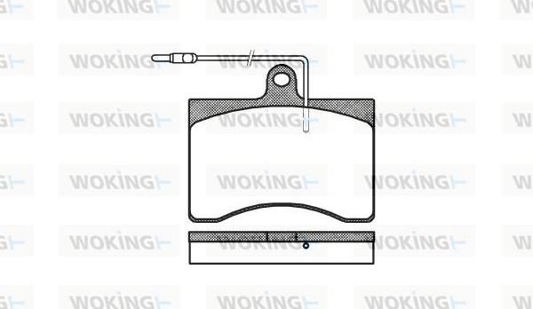 Woking P1903.04 - Bremžu uzliku kompl., Disku bremzes autodraugiem.lv