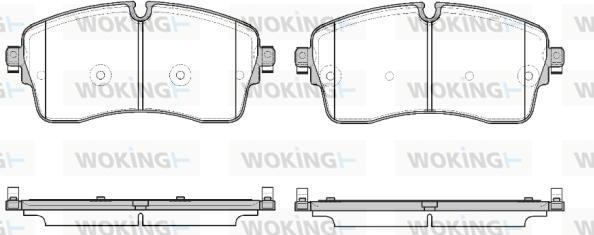 Woking P19153.00 - Bremžu uzliku kompl., Disku bremzes autodraugiem.lv