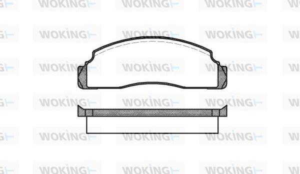 Woking P1913.00 - Bremžu uzliku kompl., Disku bremzes autodraugiem.lv