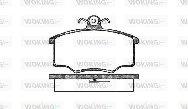 Woking P1463.00 - Bremžu uzliku kompl., Disku bremzes autodraugiem.lv