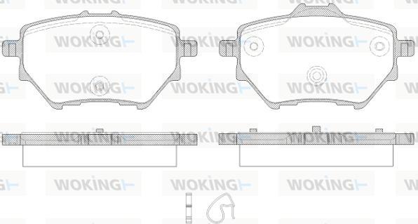 Woking P14623.00 - Bremžu uzliku kompl., Disku bremzes autodraugiem.lv