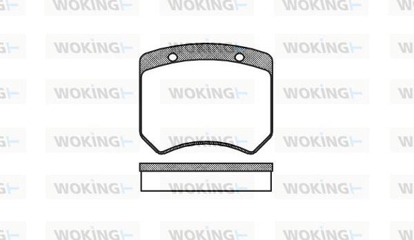 Woking P1513.00 - Bremžu uzliku kompl., Disku bremzes autodraugiem.lv