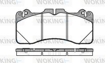 Woking P15253.10 - Bremžu uzliku kompl., Disku bremzes autodraugiem.lv