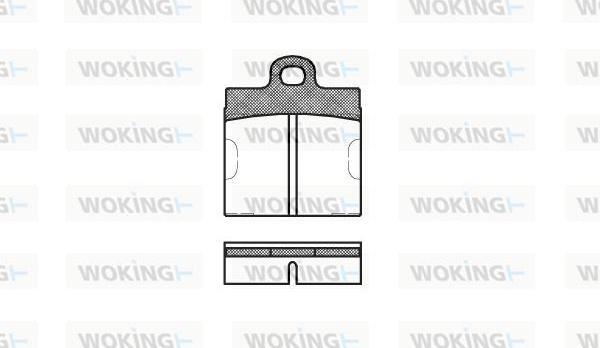 Woking P1093.00 - Bremžu uzliku kompl., Disku bremzes autodraugiem.lv