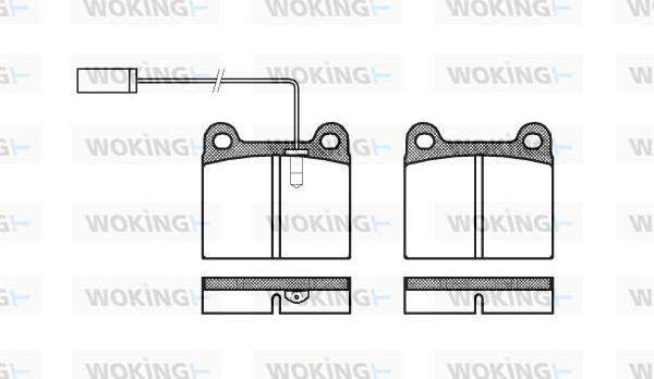 Woking P1063.91 - Bremžu uzliku kompl., Disku bremzes autodraugiem.lv