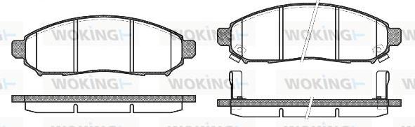 Woking P10623.12 - Bremžu uzliku kompl., Disku bremzes autodraugiem.lv