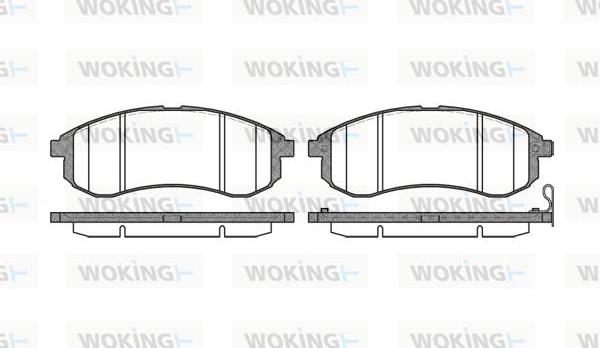 Woking P10293.01 - Bremžu uzliku kompl., Disku bremzes autodraugiem.lv