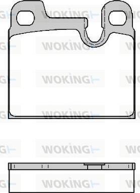 Woking P1153.00 - Bremžu uzliku kompl., Disku bremzes autodraugiem.lv