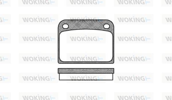 Woking P1853.00 - Bremžu uzliku kompl., Disku bremzes autodraugiem.lv