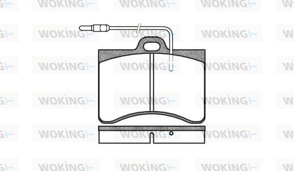 Woking P1863.04 - Bremžu uzliku kompl., Disku bremzes autodraugiem.lv