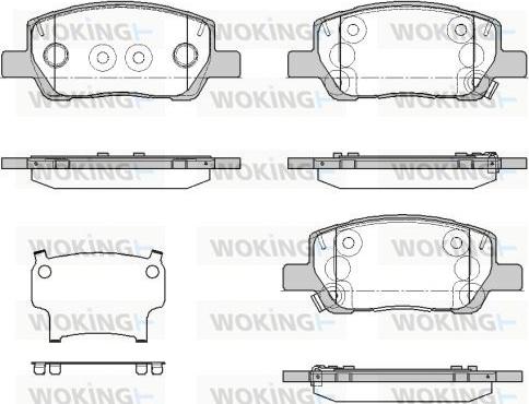 Woking P18743.02 - Bremžu uzliku kompl., Disku bremzes autodraugiem.lv
