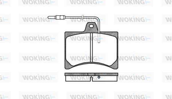 Woking P1353.04 - Bremžu uzliku kompl., Disku bremzes autodraugiem.lv