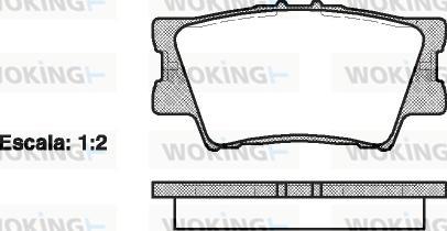 Woking P13313.00 - Bremžu uzliku kompl., Disku bremzes autodraugiem.lv