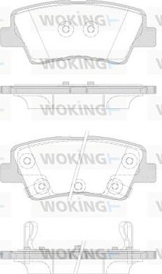 Woking P12623.42 - Bremžu uzliku kompl., Disku bremzes autodraugiem.lv