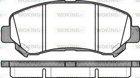 Woking P12183.00 - Bremžu uzliku kompl., Disku bremzes autodraugiem.lv