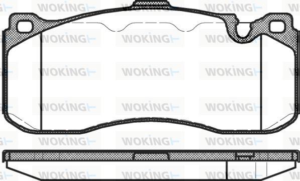 Woking P12803.00 - Bremžu uzliku kompl., Disku bremzes autodraugiem.lv