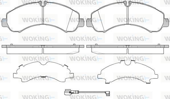 Woking P17463.01 - Bremžu uzliku kompl., Disku bremzes autodraugiem.lv
