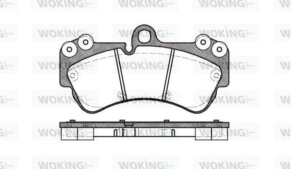 Woking P8943.00 - Bremžu uzliku kompl., Disku bremzes autodraugiem.lv