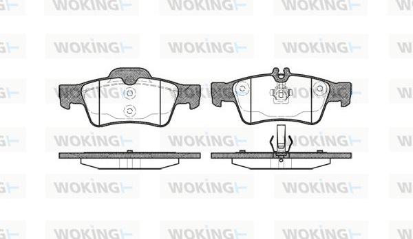 Woking P8913.00 - Bremžu uzliku kompl., Disku bremzes autodraugiem.lv