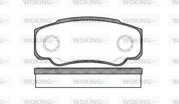 Woking P8613.00 - Bremžu uzliku kompl., Disku bremzes autodraugiem.lv