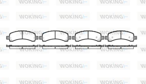 Woking P8893.10 - Bremžu uzliku kompl., Disku bremzes autodraugiem.lv