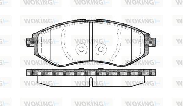 Woking P8863.00 - Bremžu uzliku kompl., Disku bremzes autodraugiem.lv