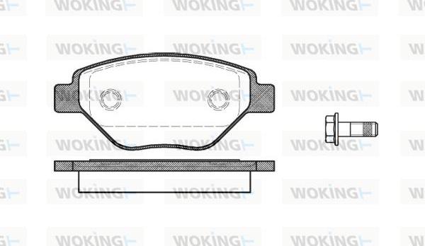 Woking P8773.00 - Bremžu uzliku kompl., Disku bremzes autodraugiem.lv