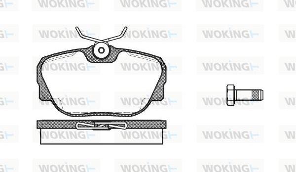 Woking P3963.00 - Bremžu uzliku kompl., Disku bremzes autodraugiem.lv