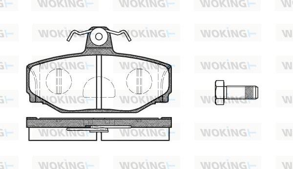 Woking P3973.10 - Bremžu uzliku kompl., Disku bremzes autodraugiem.lv