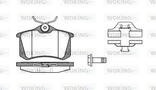 Woking P3633.03 - Bremžu uzliku kompl., Disku bremzes autodraugiem.lv