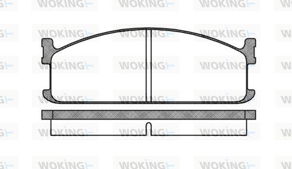 Woking P3043.00 - Bremžu uzliku kompl., Disku bremzes autodraugiem.lv